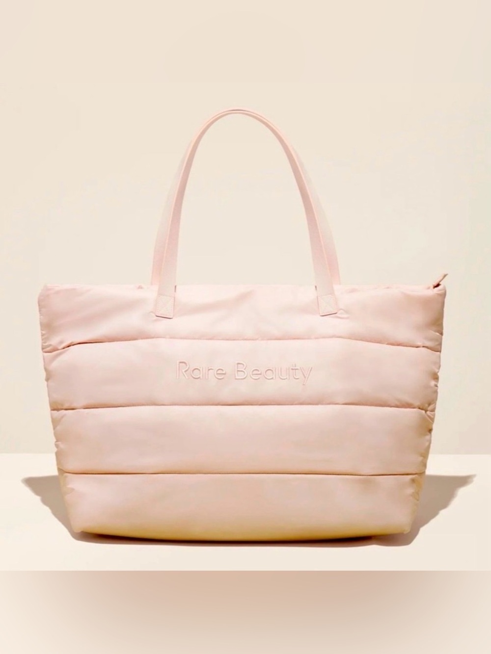 RARE BEAUTY by SELENA GOMEZ XL PUFFY WEEKENDER TOTE BAG NWT
